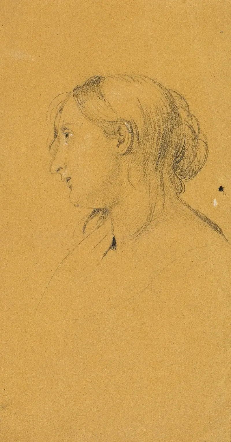 Studie till ”Ossian och Malvina” av Johann Peter Krafft