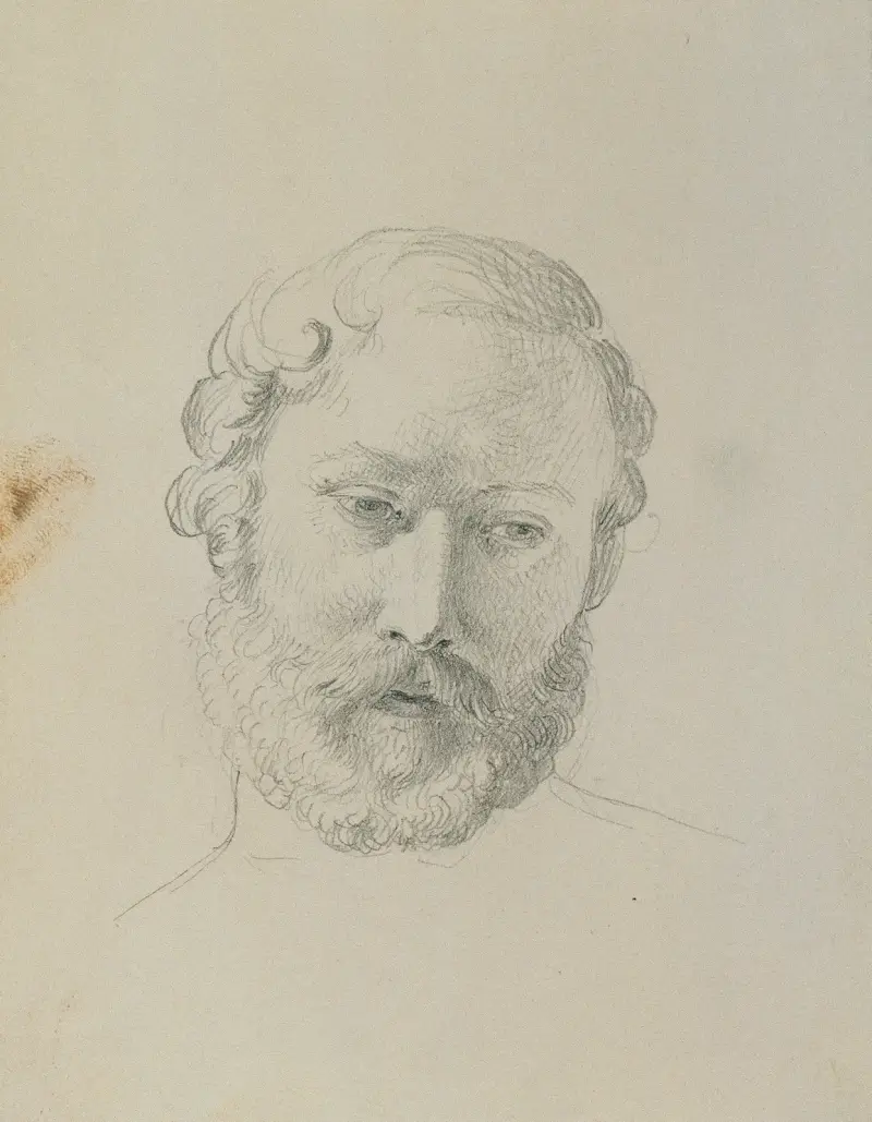 Studie till 'Rüdiger och Angelika' av Johann Peter Krafft