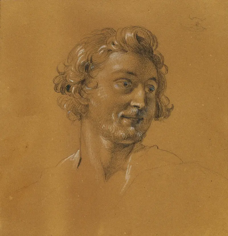 Studie zu ‘Rüdiger und Angelika’ av Johann Peter Krafft