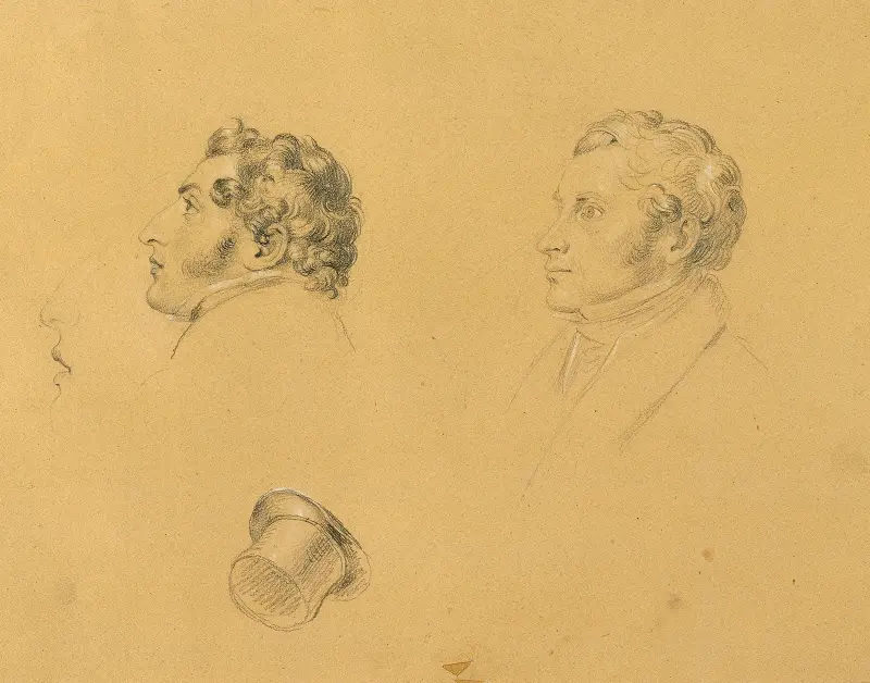 Studie till 'Intåg efter Parisfreden' av Johann Peter Krafft
