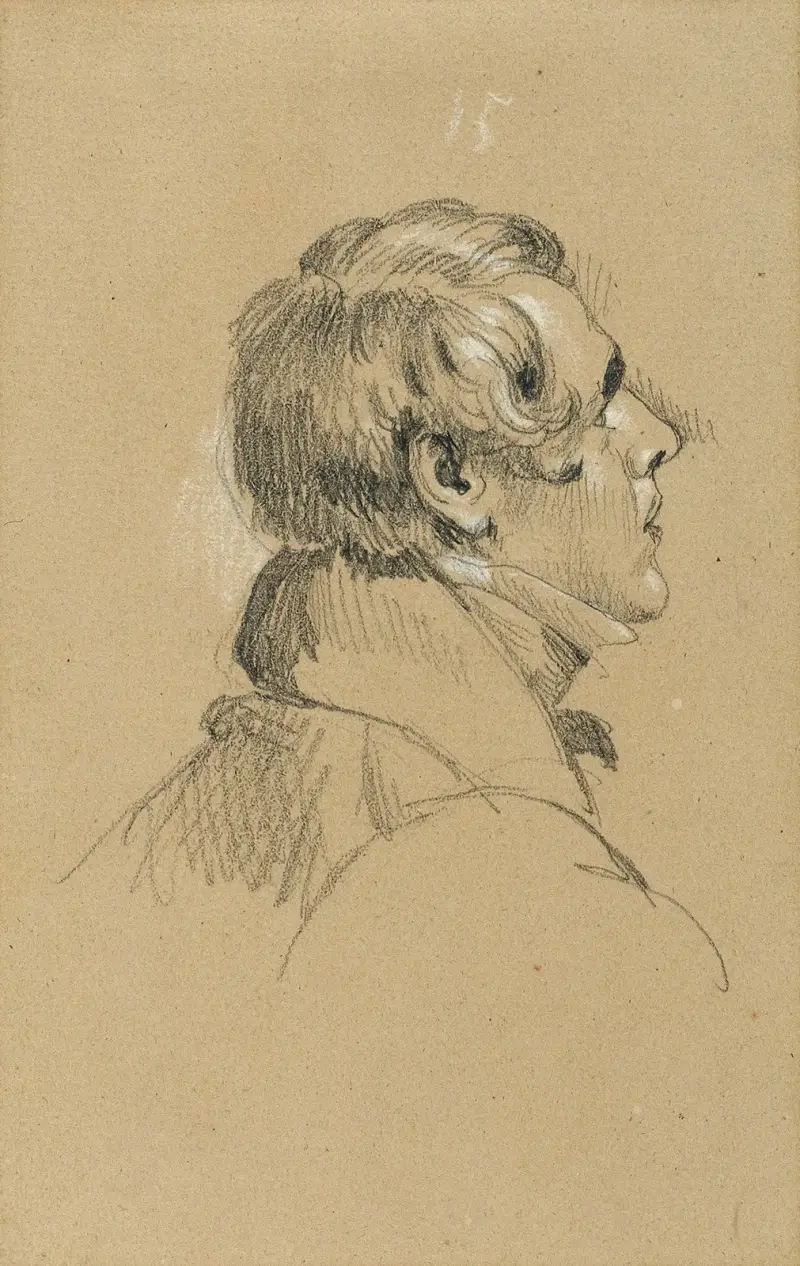 Studie zur Rückkehr des Kaisers Franz aus Pressburg von Johann Peter Krafft