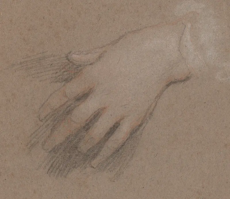 Drawings of Hands – nr 10 av Sir Peter Lely
