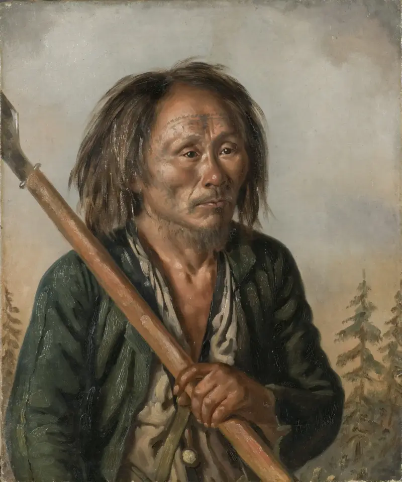 Portrait of a Tungu Man av Carl Peter Mazer