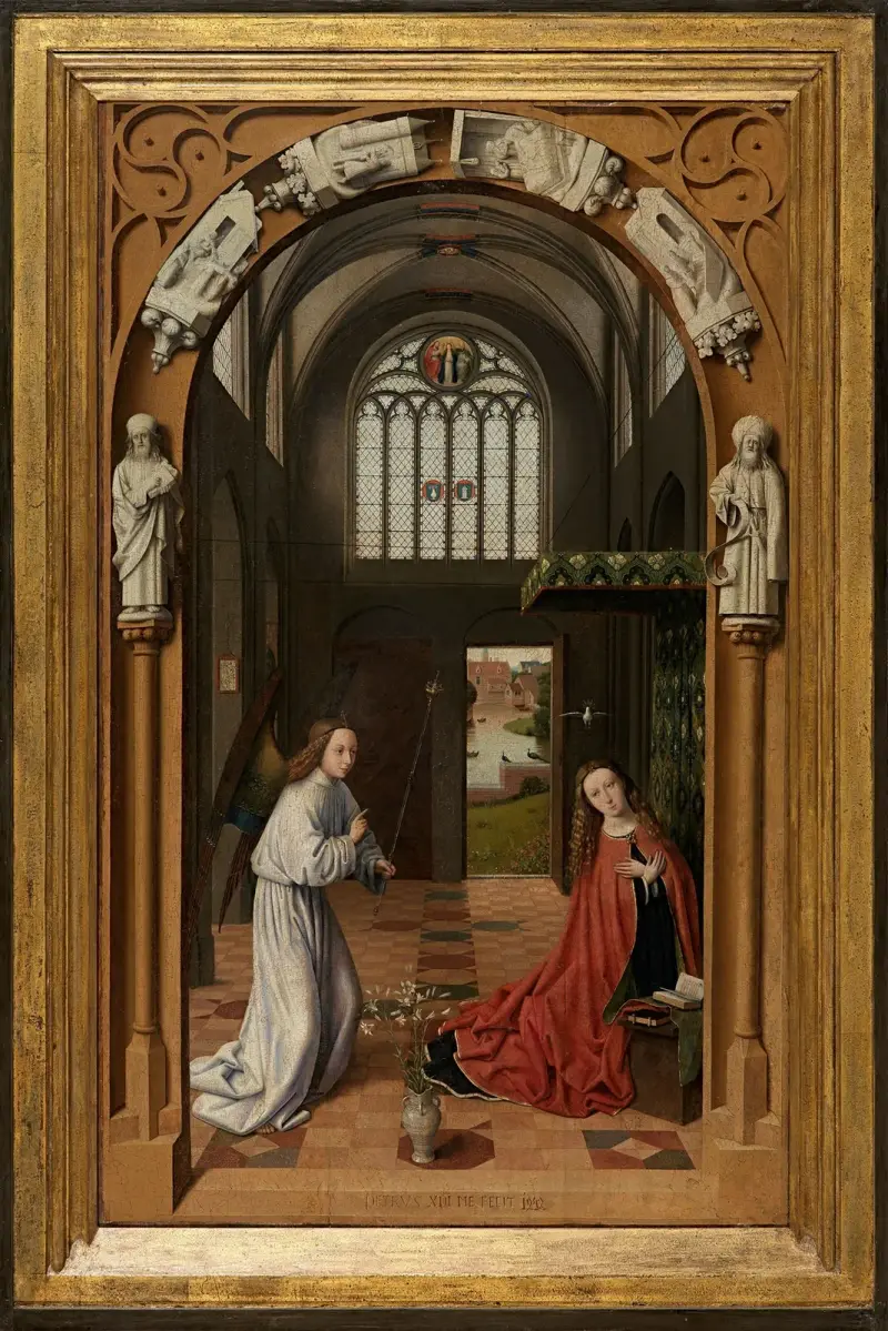 Verkündigung, 1452 von Petrus Christus