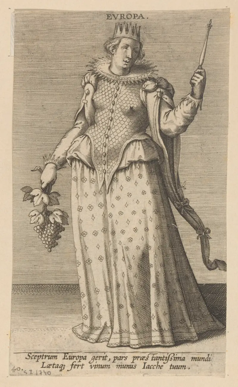 Europa, 1585 von Philip Galle