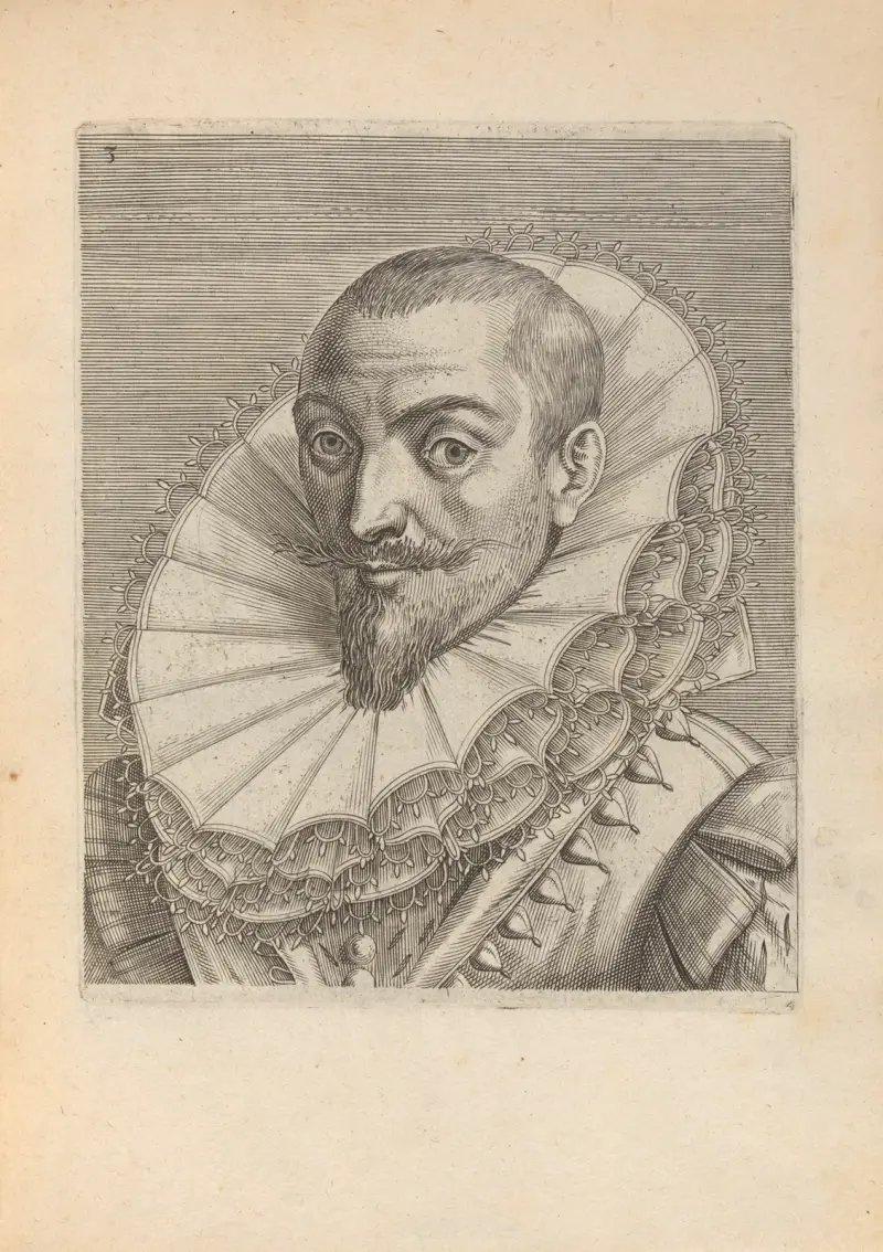 Man, vänd åt vänster, 1590 – nr 2 av Philip Galle