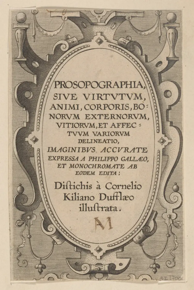 Prosopographia – Title Page av Philip Galle