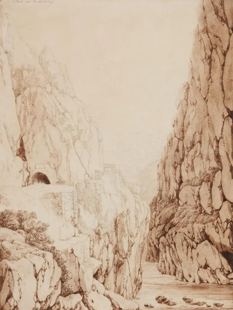 Furlo-ravinen, Jacob Philipp Hackert