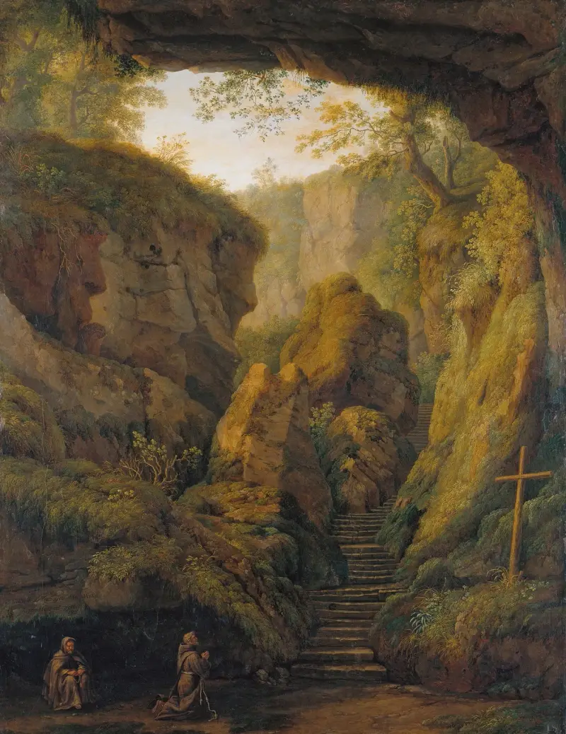 Sankt Franciskus grotta på Monte Verna av Jacob Philipp Hackert