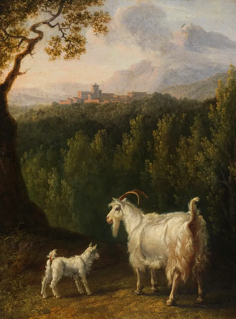 Koza u potoka, Jacob Philipp Hackert