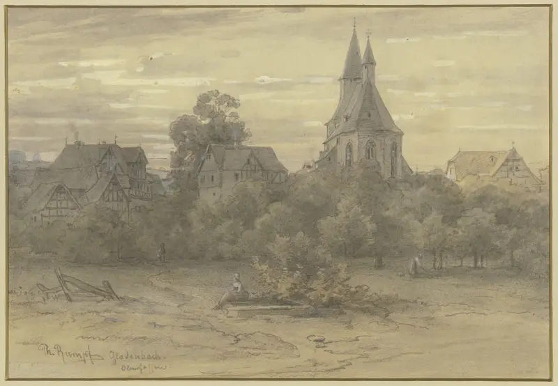 Vy över Gladenbach i Oberhessen av Philipp Rumpf