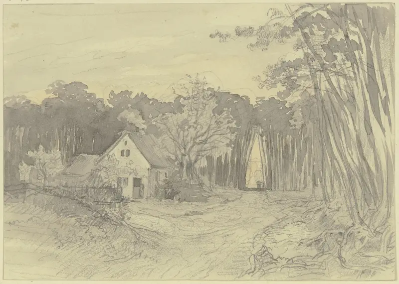 Haus auf einer Waldlichtung av Philipp Rumpf