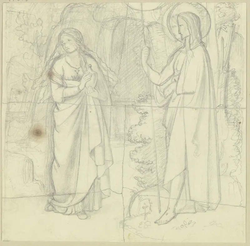 Kristus a Magdalena (Velikonoční ráno), Philipp Veit