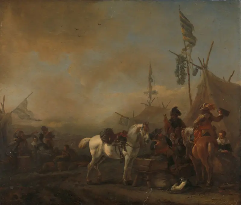 Vojenský tábor, Philips Wouwerman