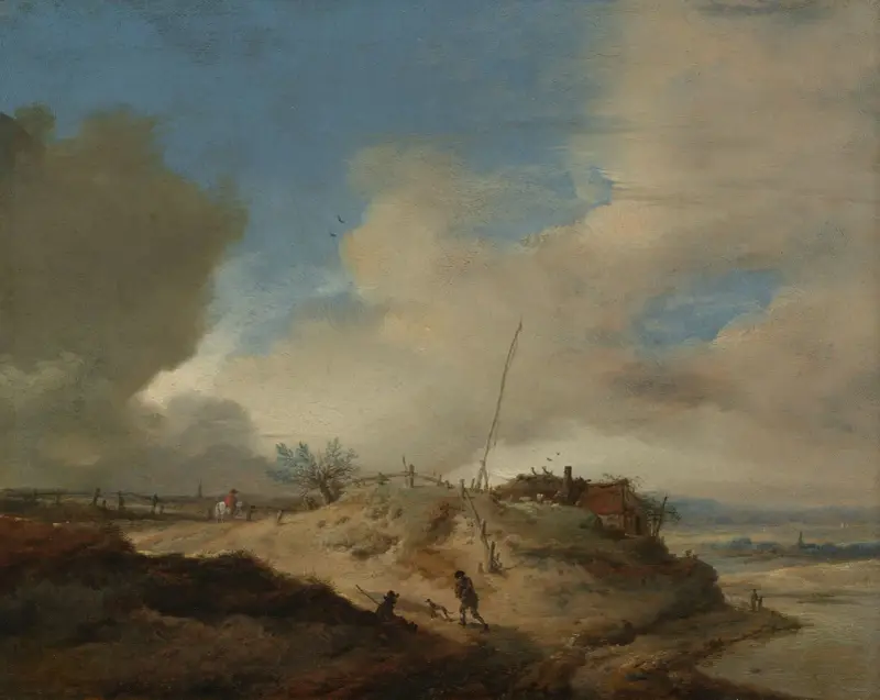 Dune Landscape with a Signal Post av Philips Wouwerman