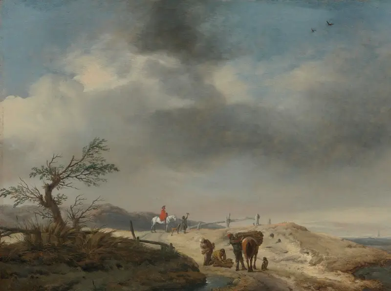 Krajina s dunami a postavami, Philips Wouwerman