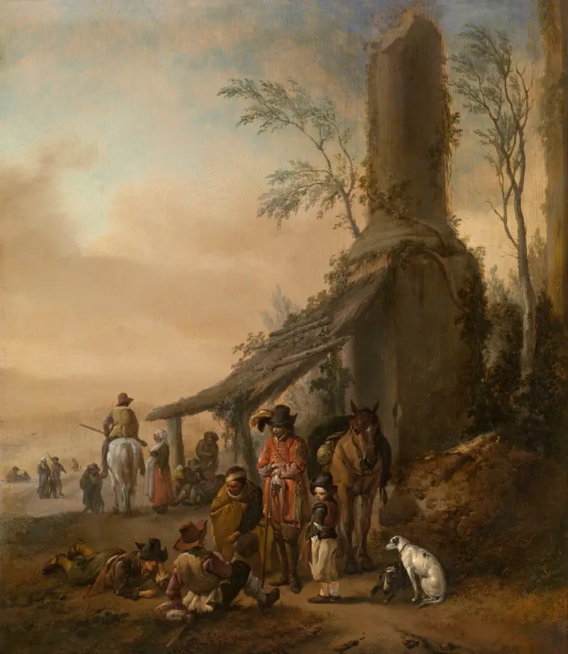 Rast des Reiters 2 von Philips Wouwerman