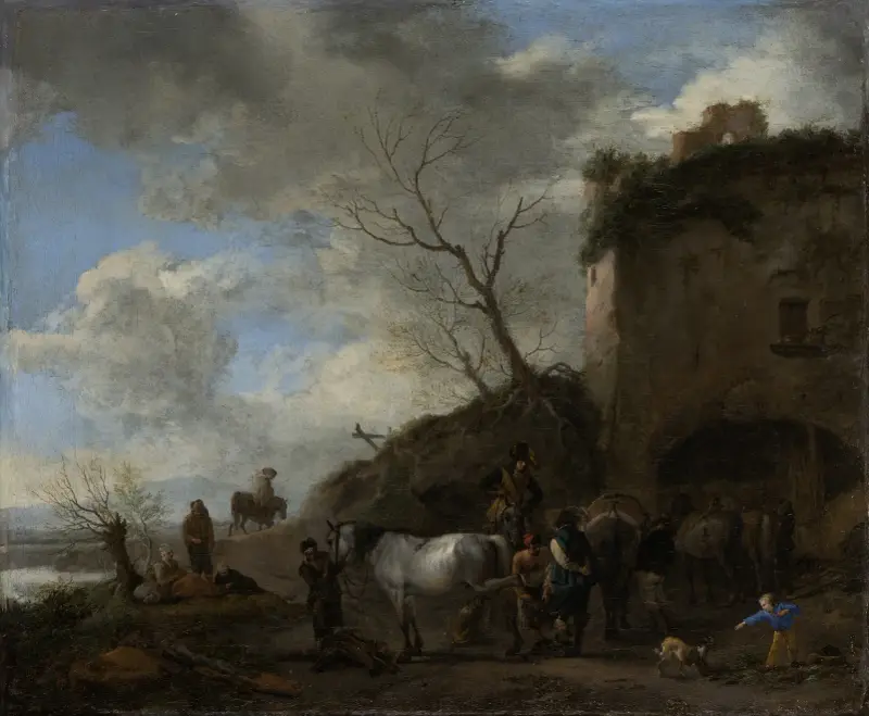 Jezdci u kováře, Philips Wouwerman