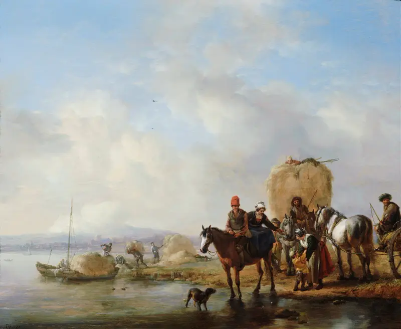 Der Heuwagen von Philips Wouwerman