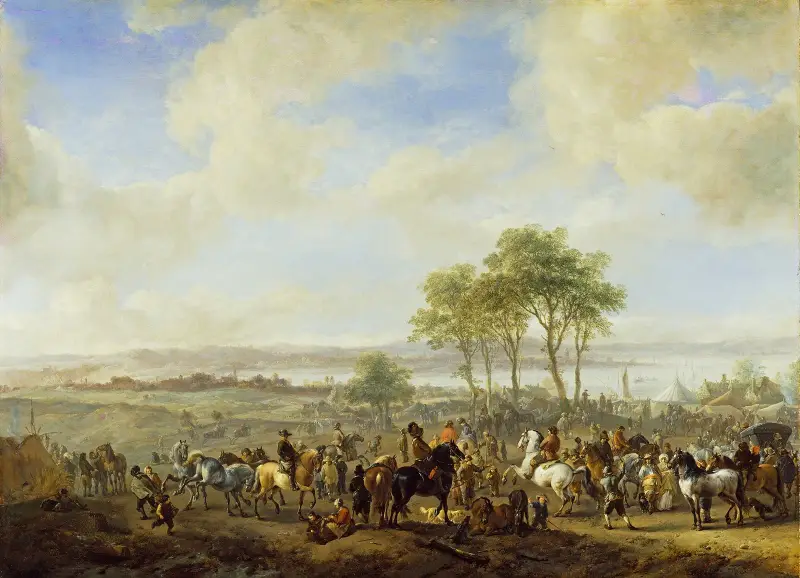 Der Pferdemarkt von Philips Wouwerman