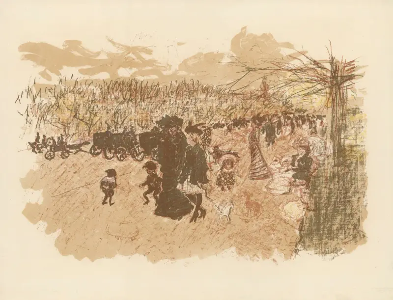 Avenue du Bois de Boulogne av Pierre Bonnard