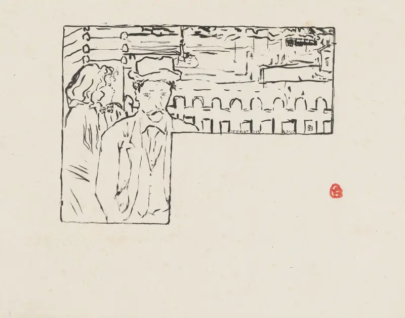 Pożegnanie przyjaciół, Pierre Bonnard