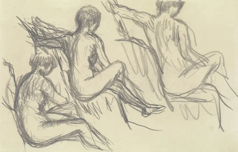 Studie sedících aktů, Pierre Bonnard