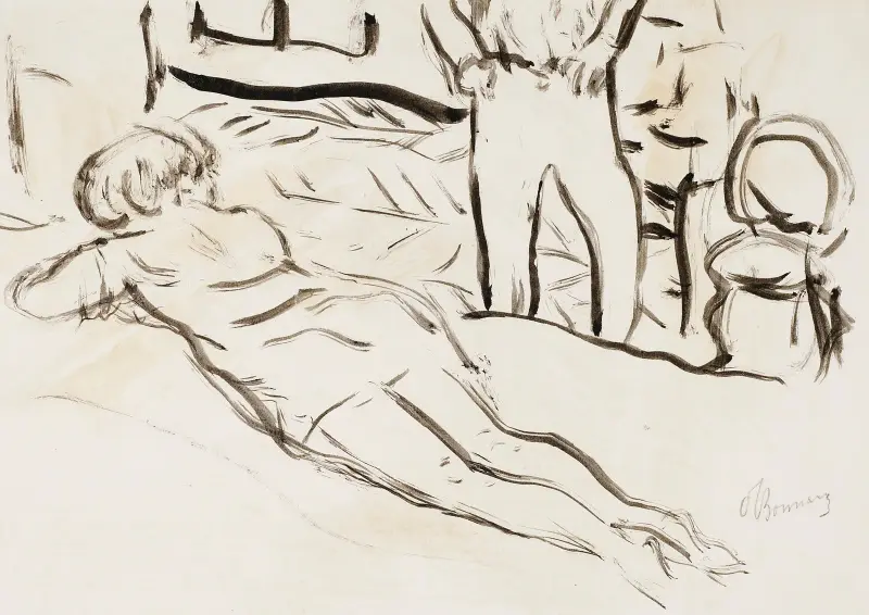 Ležící žena, Pierre Bonnard