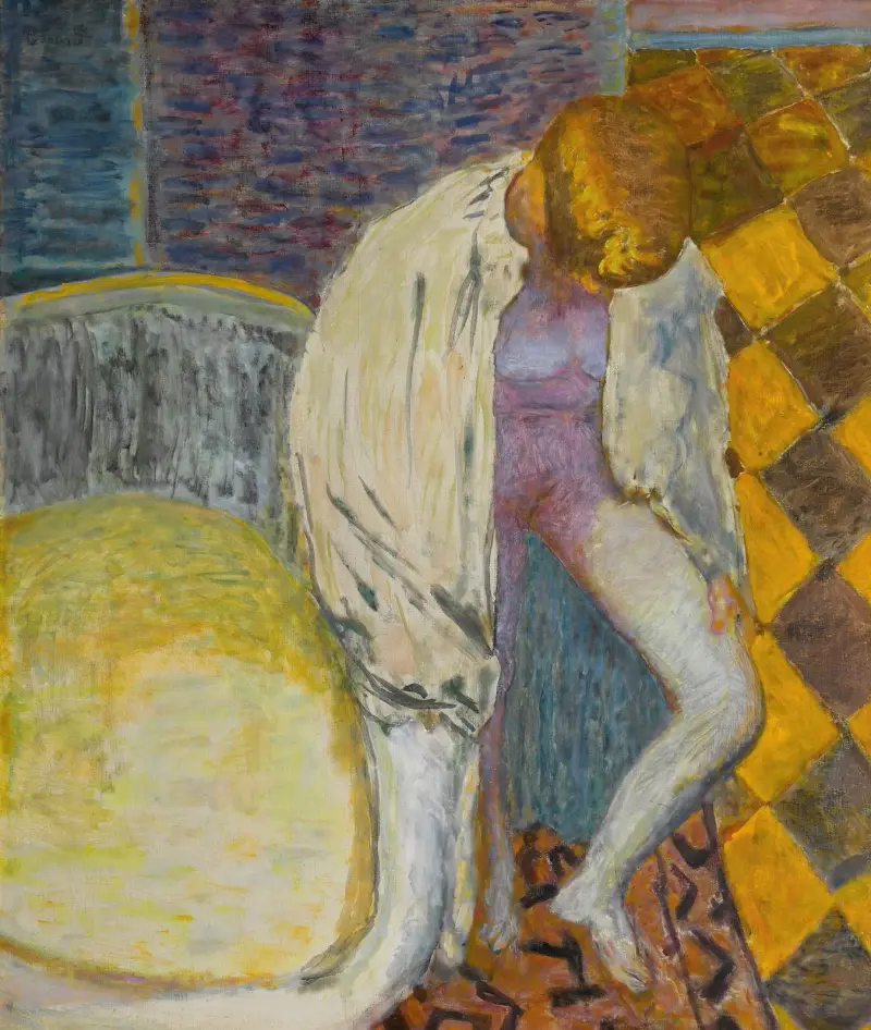 Femme Sortant Du Bain av Pierre Bonnard