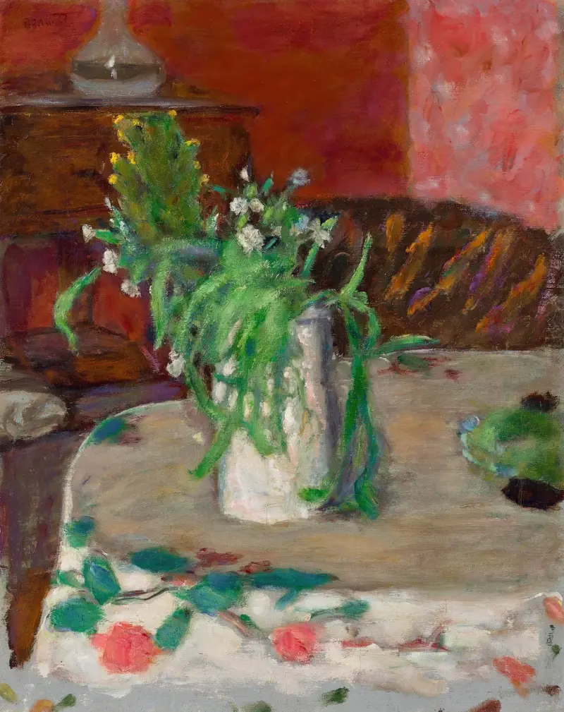 Fleurs et carafe, Pierre Bonnard