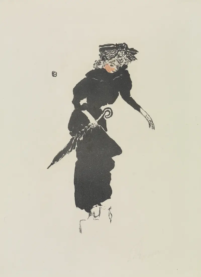 Kobieta z parasolem, Pierre Bonnard