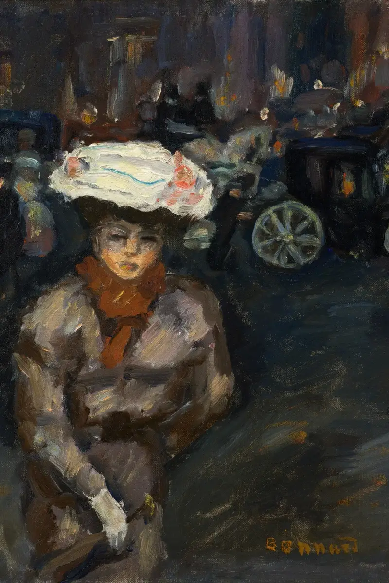 Jeune fille dans la rue av Pierre Bonnard