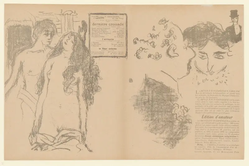 La dernière croisade – Programme pour le théâtre de l’oeuvre av Pierre Bonnard