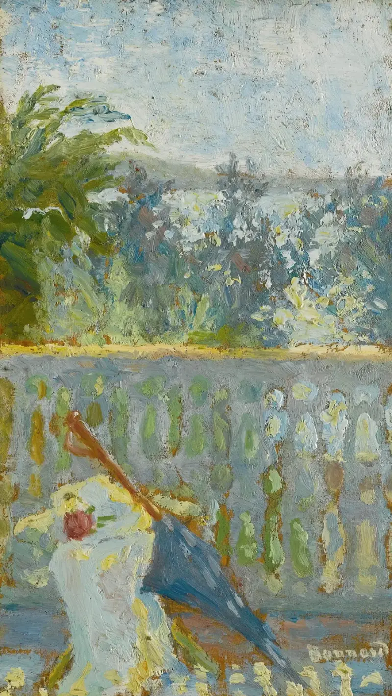 Balkon i parasol, Pierre Bonnard