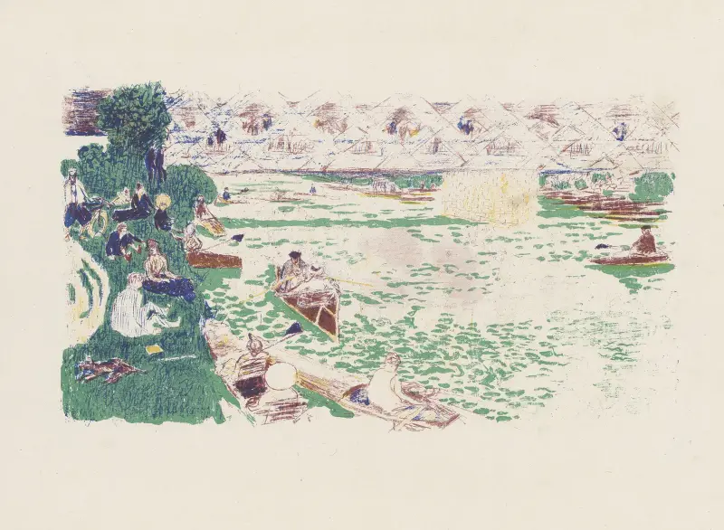 Veslování, 1897, Pierre Bonnard
