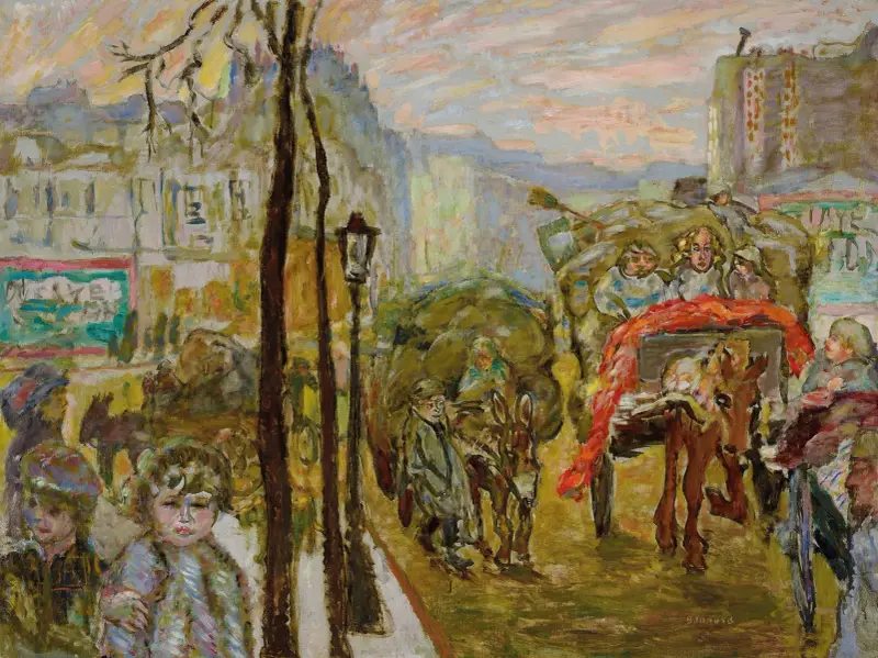 Les chiffonniers ou Le retour des halles av Pierre Bonnard