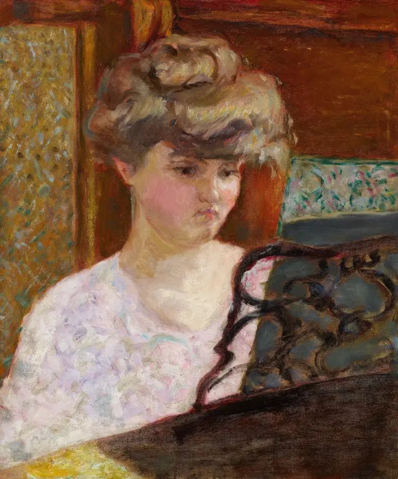 Misia am Klavier (Porträt von Misia Natanson) von Pierre Bonnard