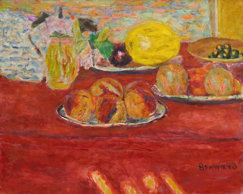 Stilleben mit Melone von Pierre Bonnard