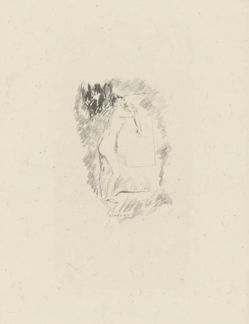 Akt am Toilettentisch von Pierre Bonnard