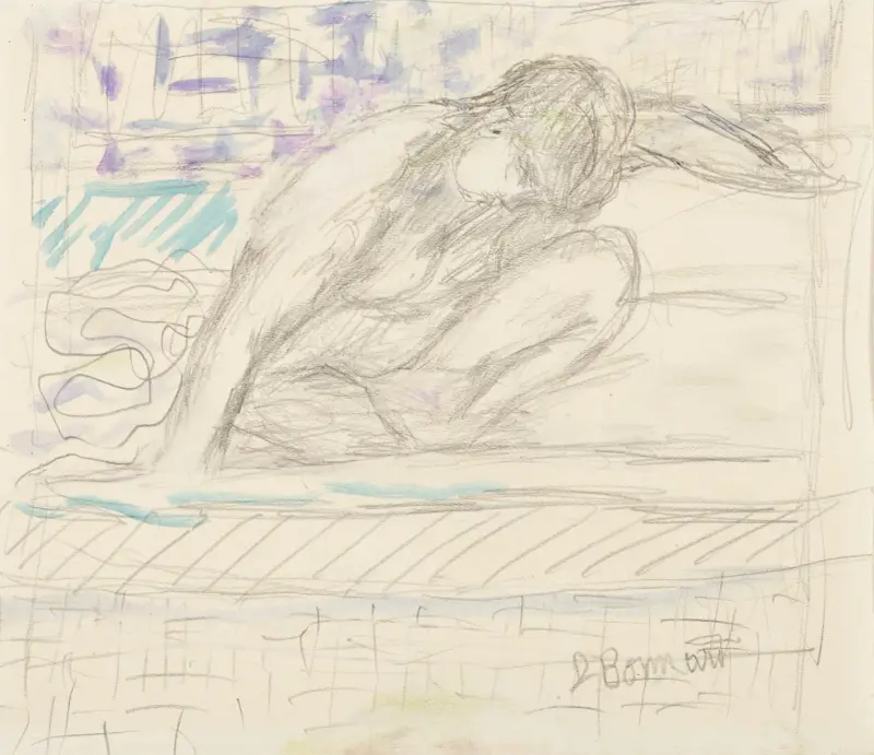 Sedící akt, Pierre Bonnard