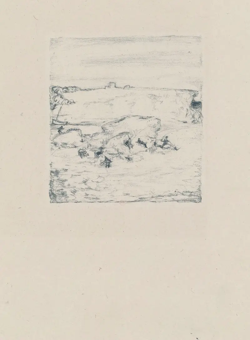 Krajina se skalou, Pierre Bonnard