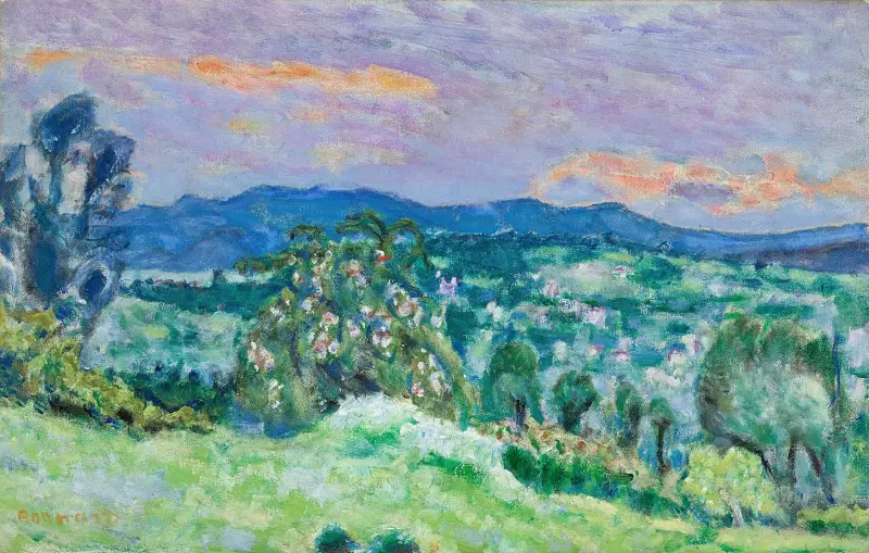 Landschaft von Saint-Tropez von Pierre Bonnard