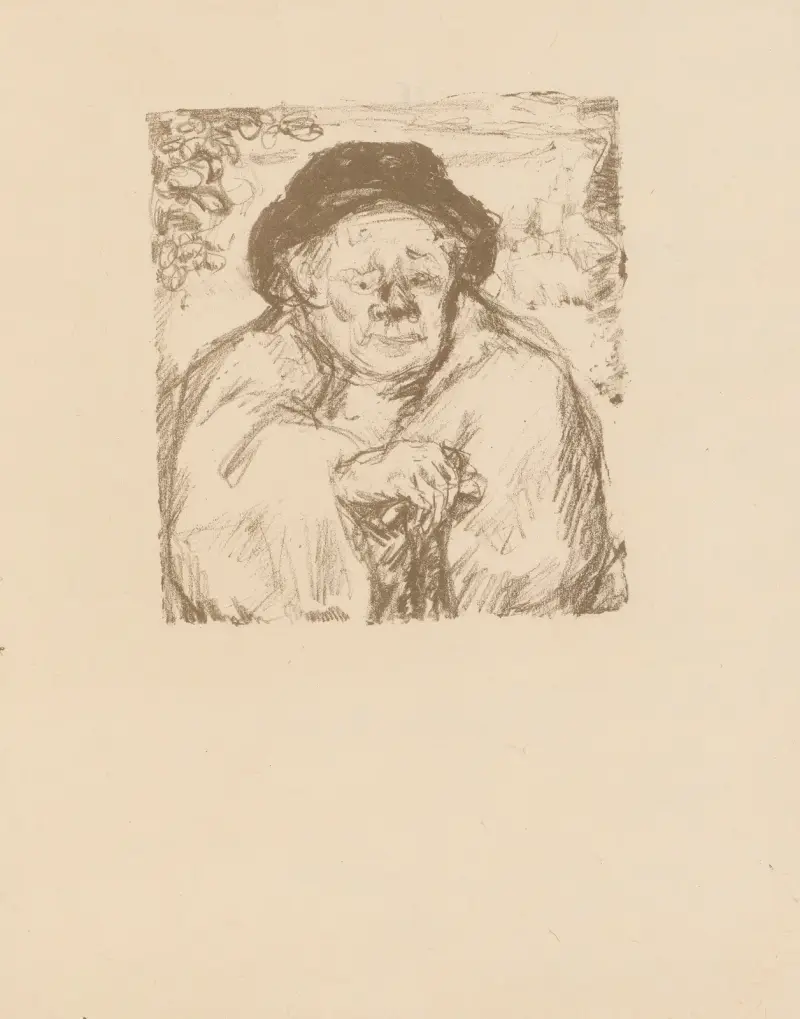 Personnage masculin en buste av Pierre Bonnard