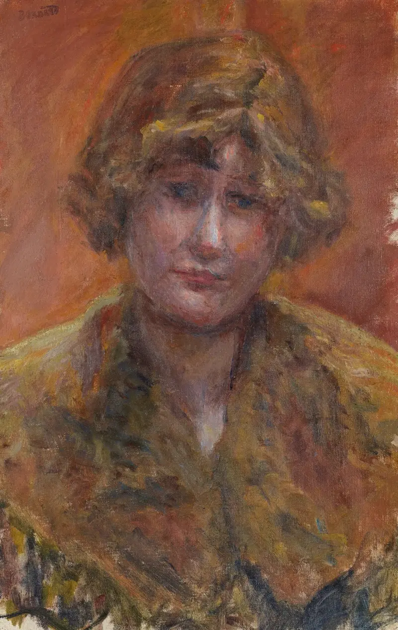 Portrait de jeune fille (étude) av Pierre Bonnard