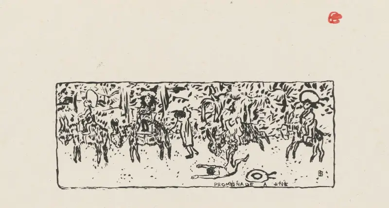 Procházka s oslem, Pierre Bonnard