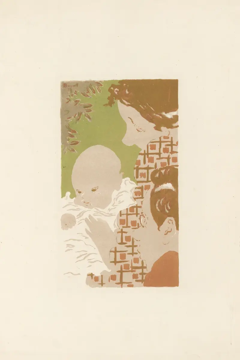 Familjescen – uppifrån av Pierre Bonnard
