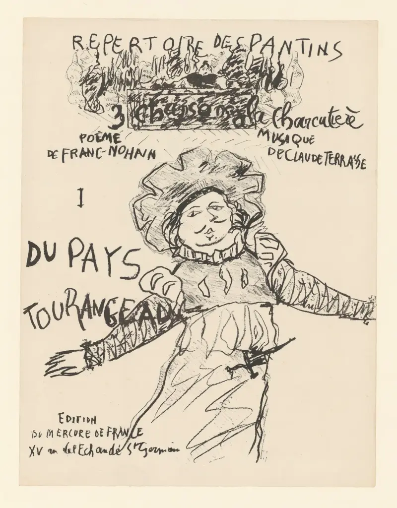 Trois chansons à la charcutière – Du pays tourangeau av Pierre Bonnard