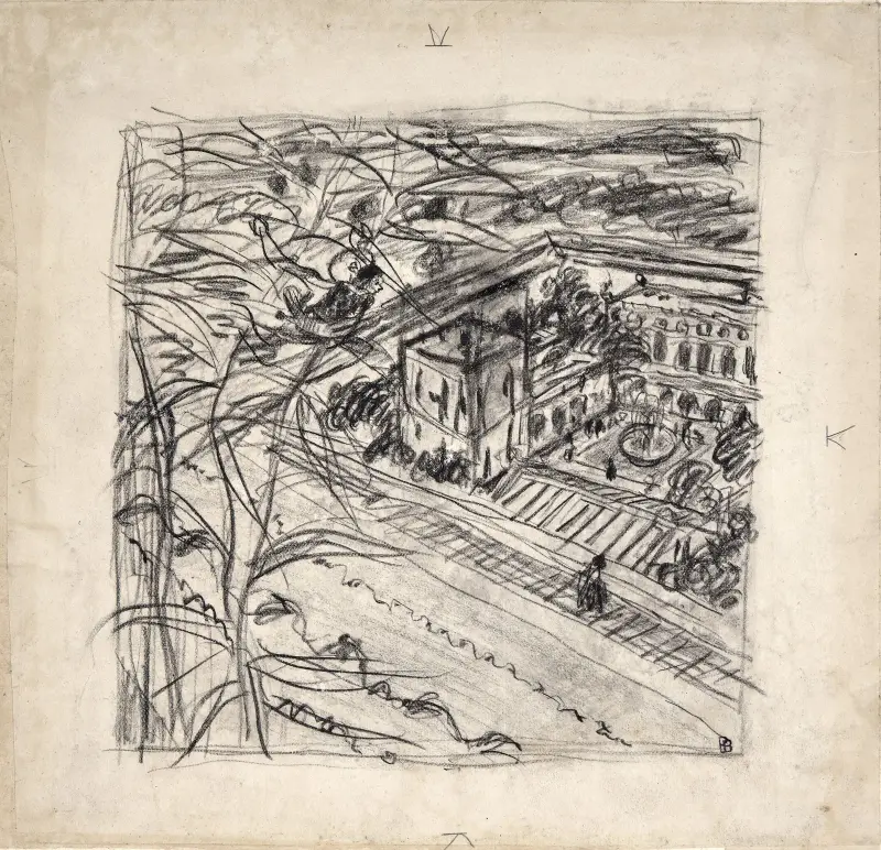 Pohled na zámek, Pierre Bonnard