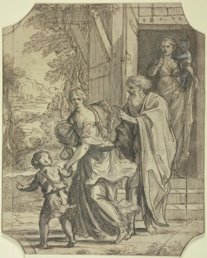 Expulsion of the Hagar av Pierre Mignard