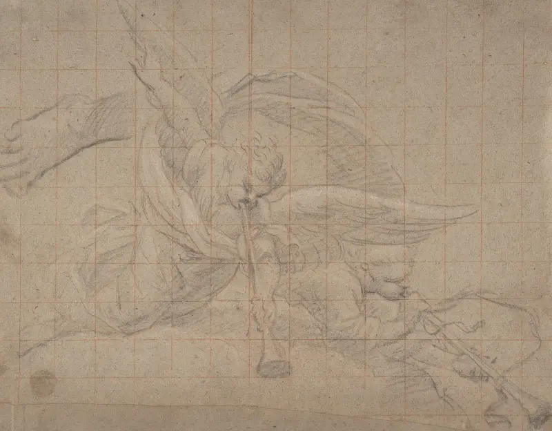 Zwei Engel, Studie für Val de Grâce von Pierre Mignard